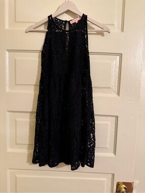 Black Floral Lace Dress
